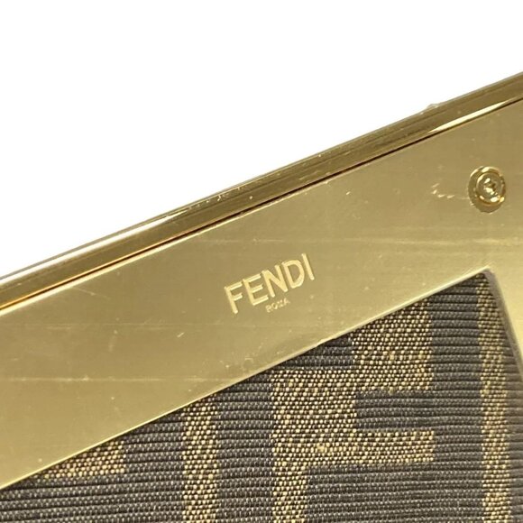 Auth FENDI First Medium Bag 8BP127 Light Brown Brown Mouton Leather Shoulder Bag - Picture 7 of 16